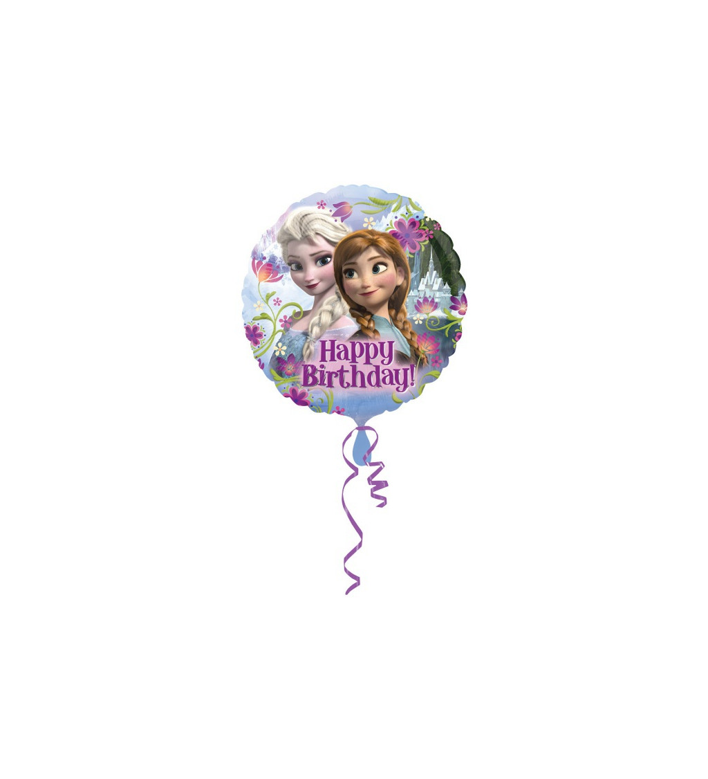Fóliový balónek Frozen - Happy Birthday