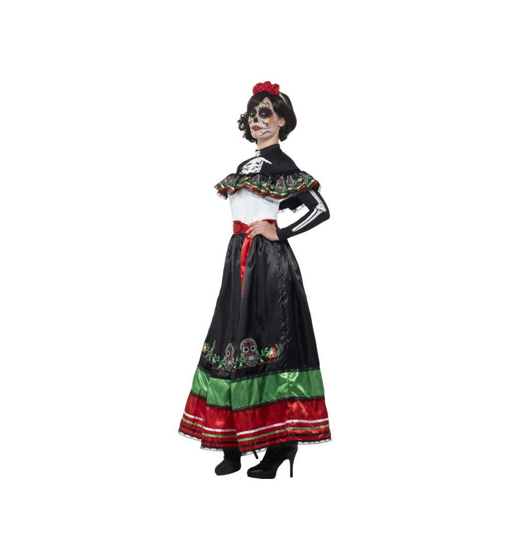 Dámský mexický kostým - Day of the Dead