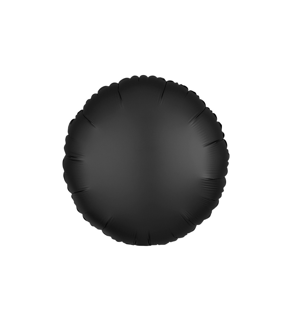 Kulatý fóliový balónek - černý