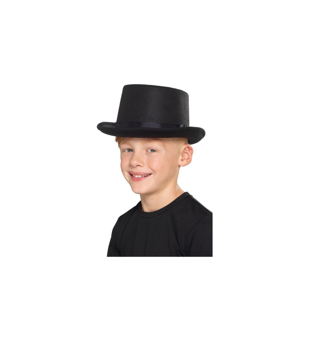 Černý klobouk - dětský