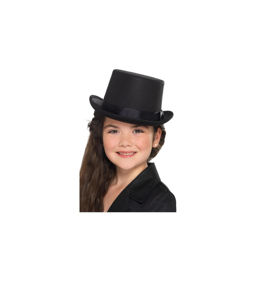Černý klobouk - dětský