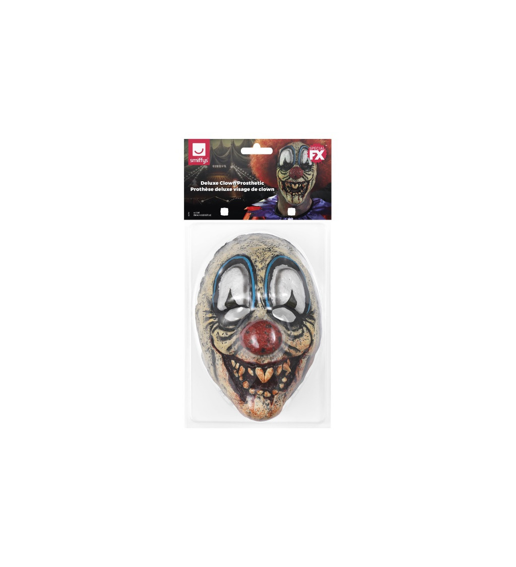 Maska Hrozivý klaun - na obličej