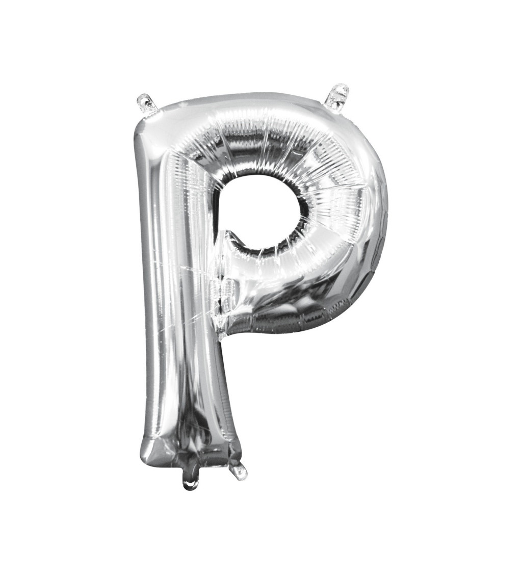 Stříbrný mini balónek - P