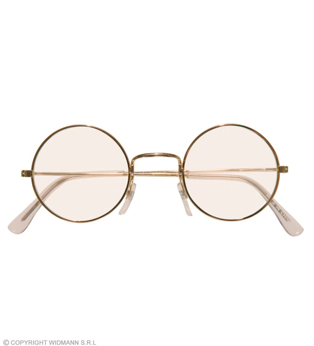 Kulaté brýle pro Santu - zlaté