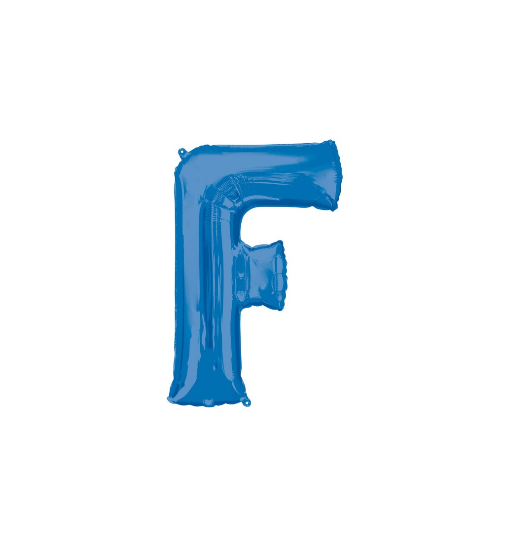 Fóliový balónek písmeno F - modrý