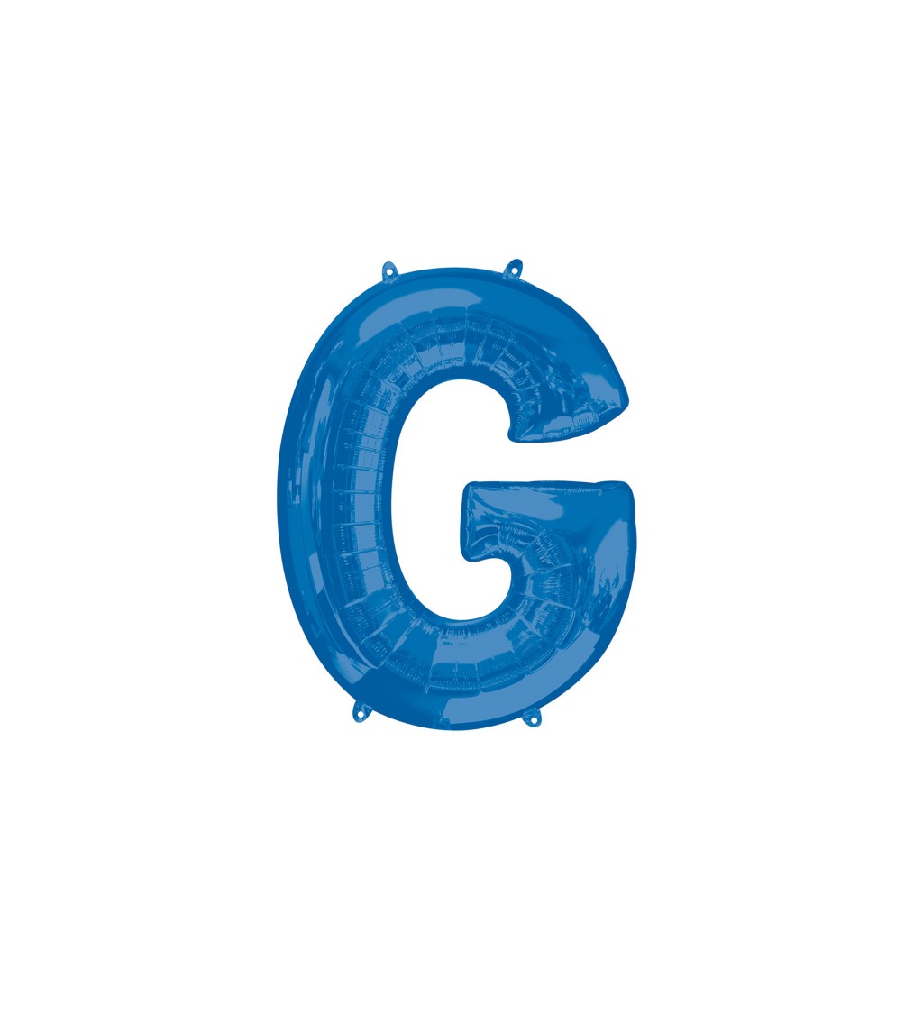 Fóliový balónek písmeno G - modrý