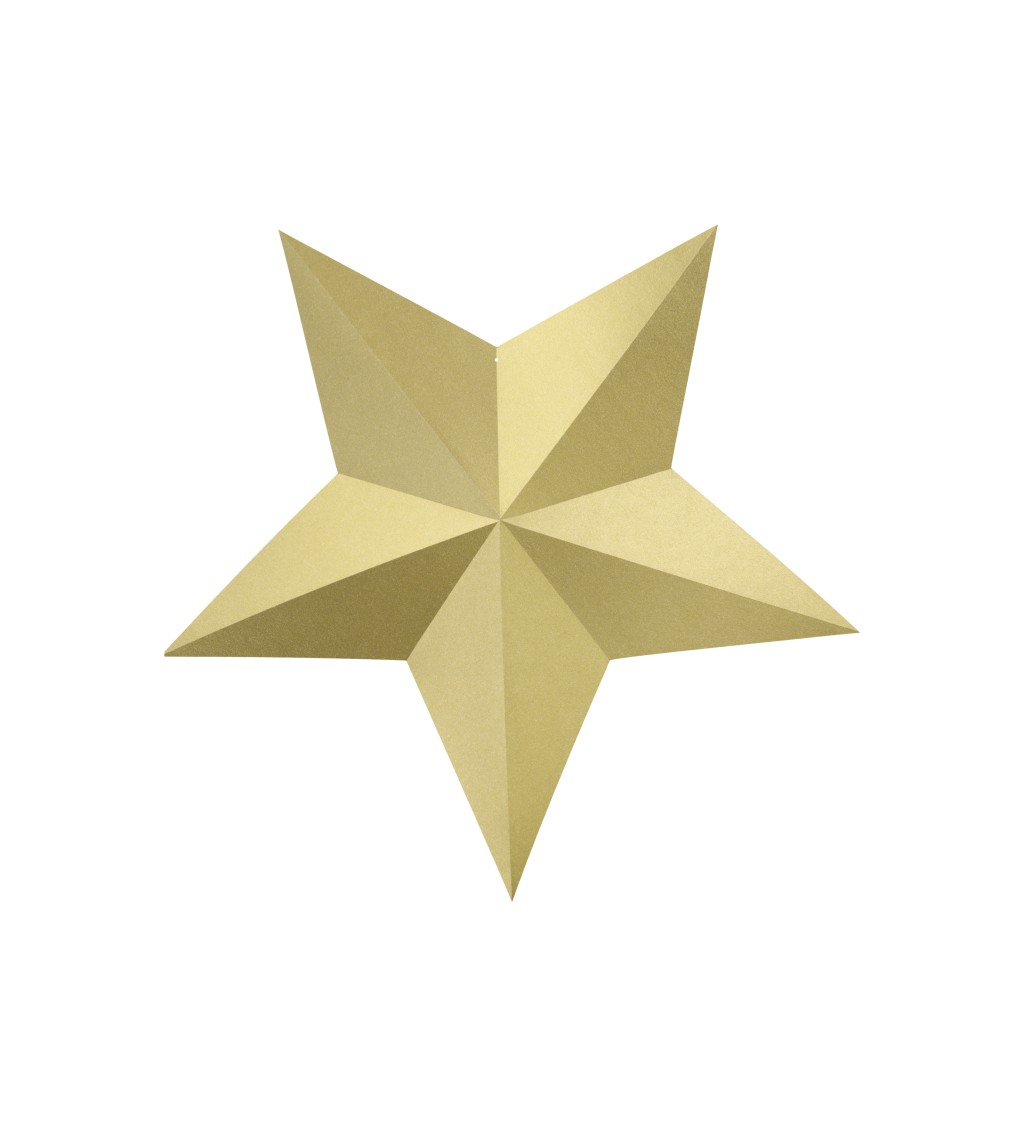 Dekorace - Zlaté hvězdy