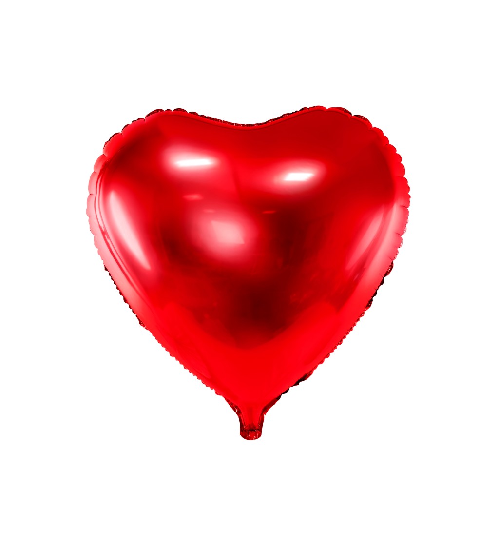 Fóliový balónek srdce - červený