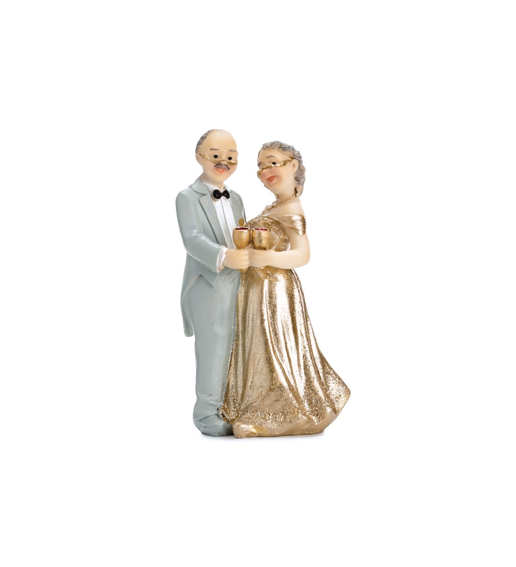 Zlatá svatba - dortové figurky