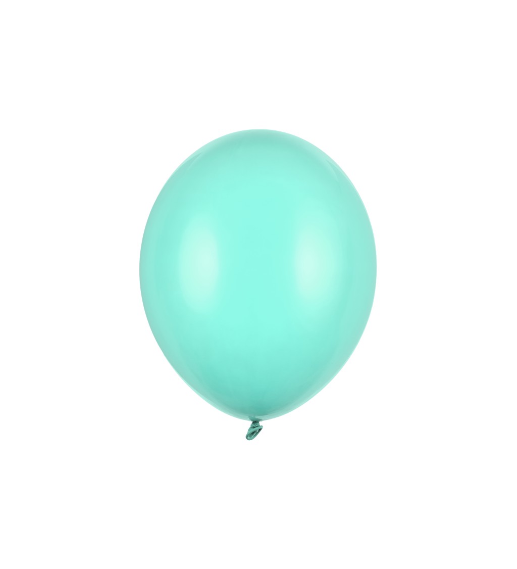 Latexové balónky v mentolové barvě