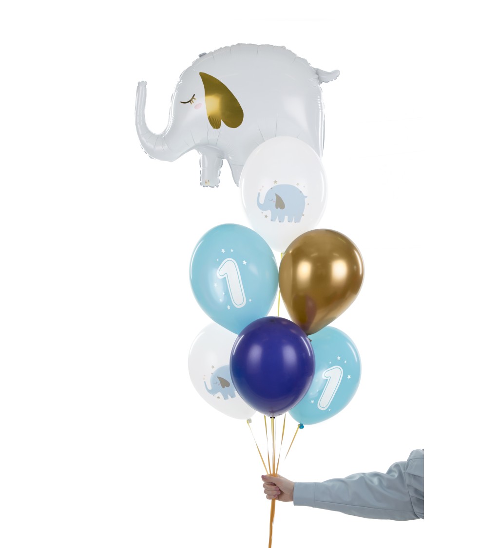 Latexové narozeninové balónky s číslem 1