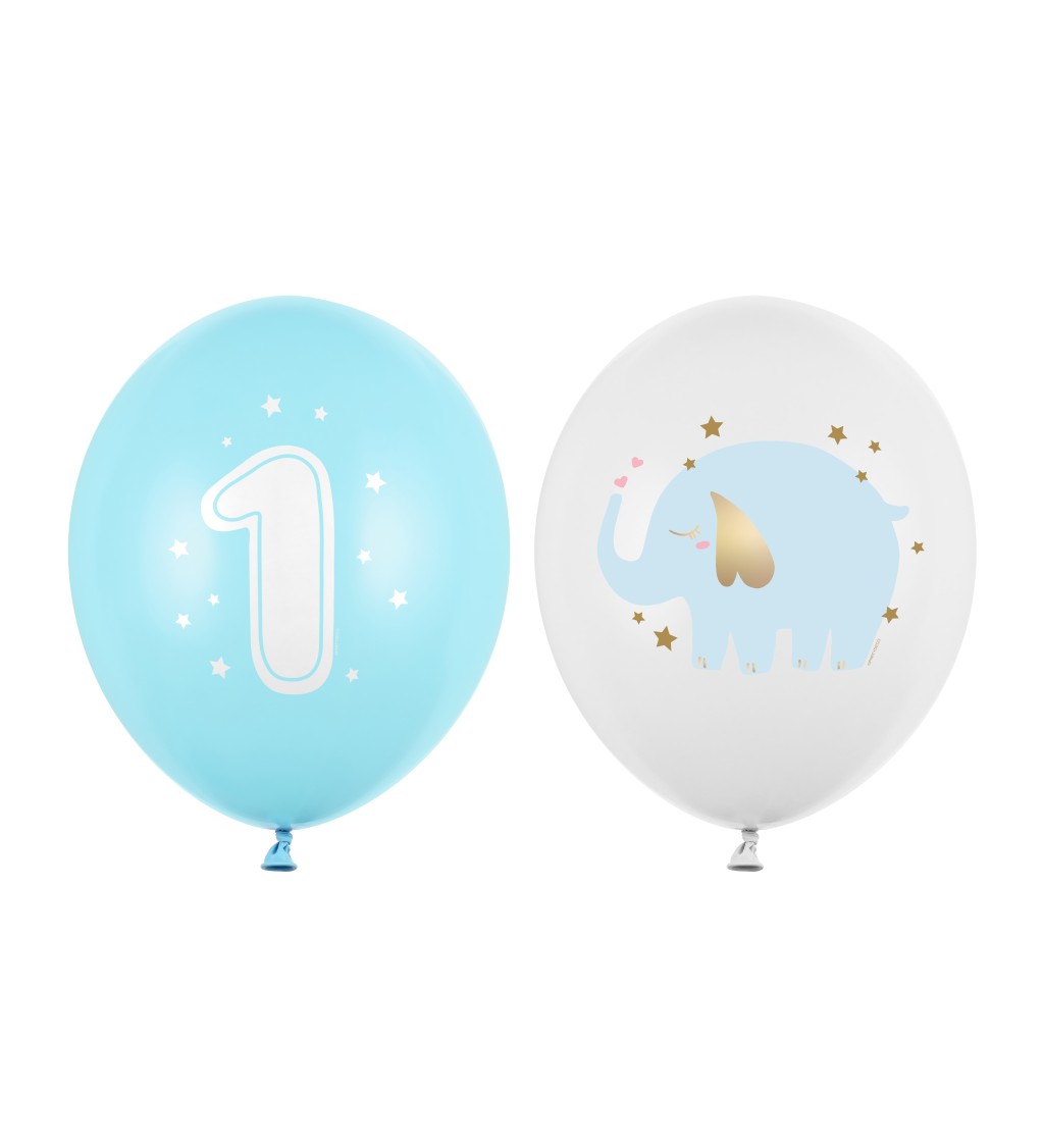 Latexové narozeninové balónky s číslem 1