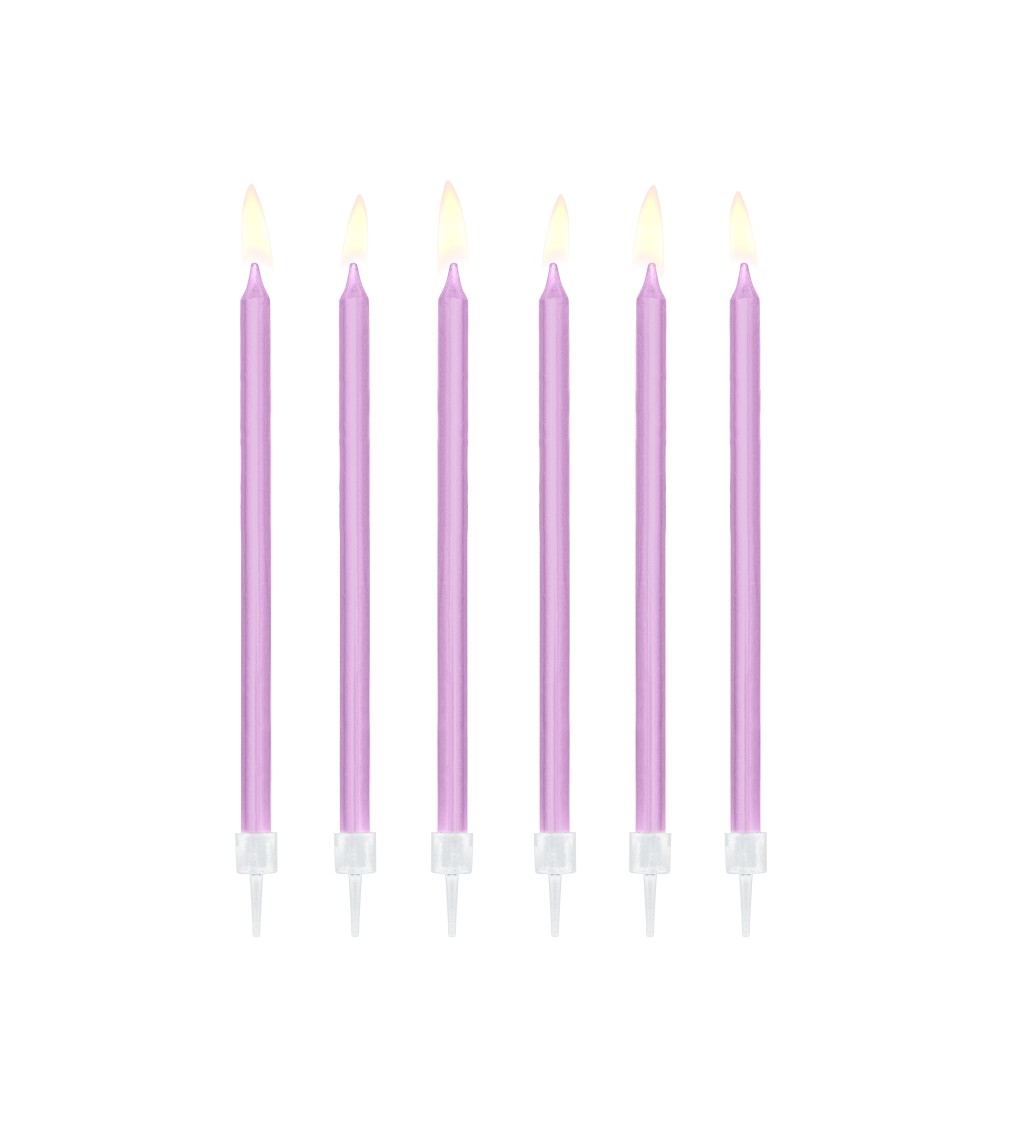 Dortové svíčky - fialové