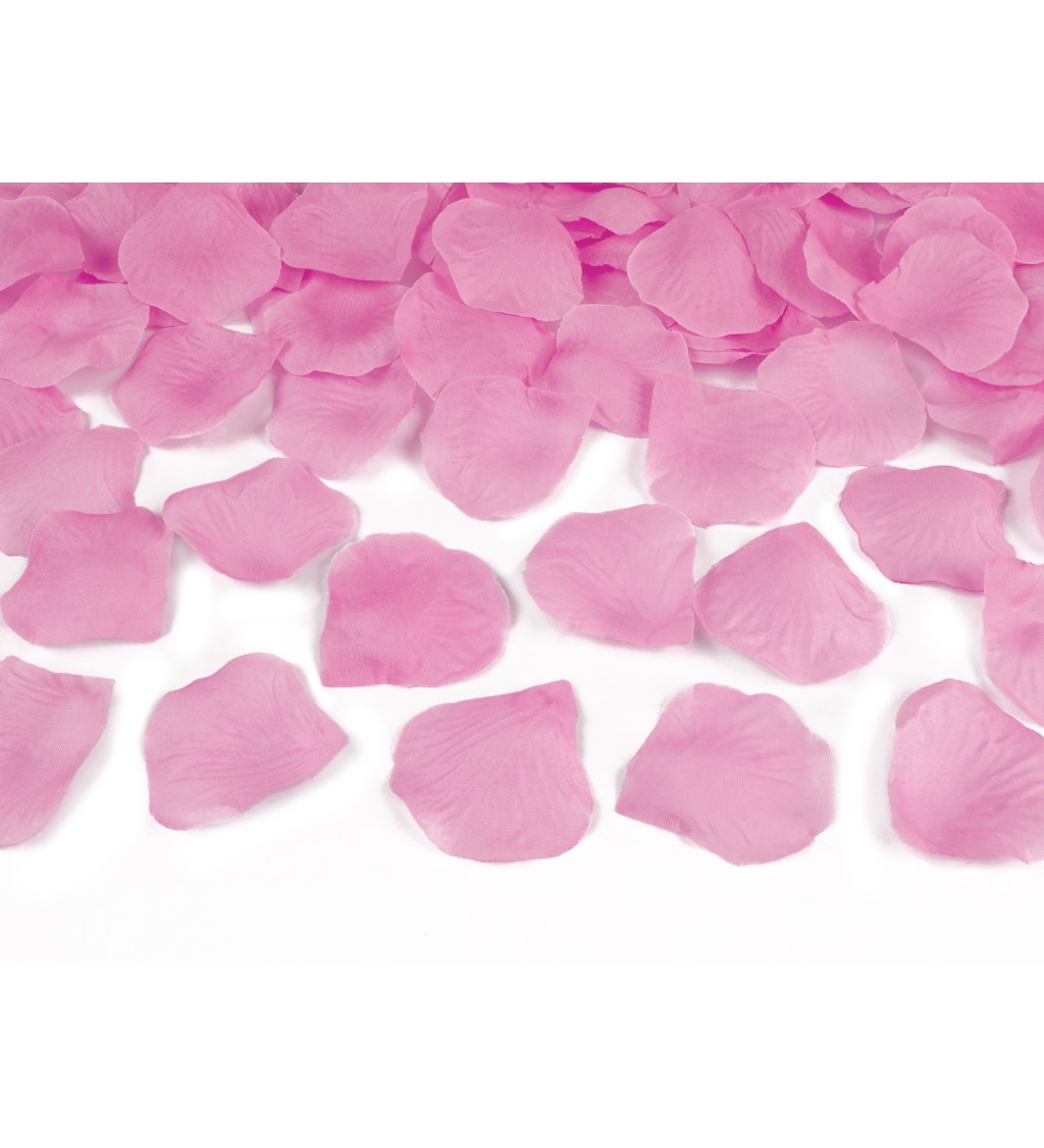 Vystřelovací konfety - růžové okvětní lístky