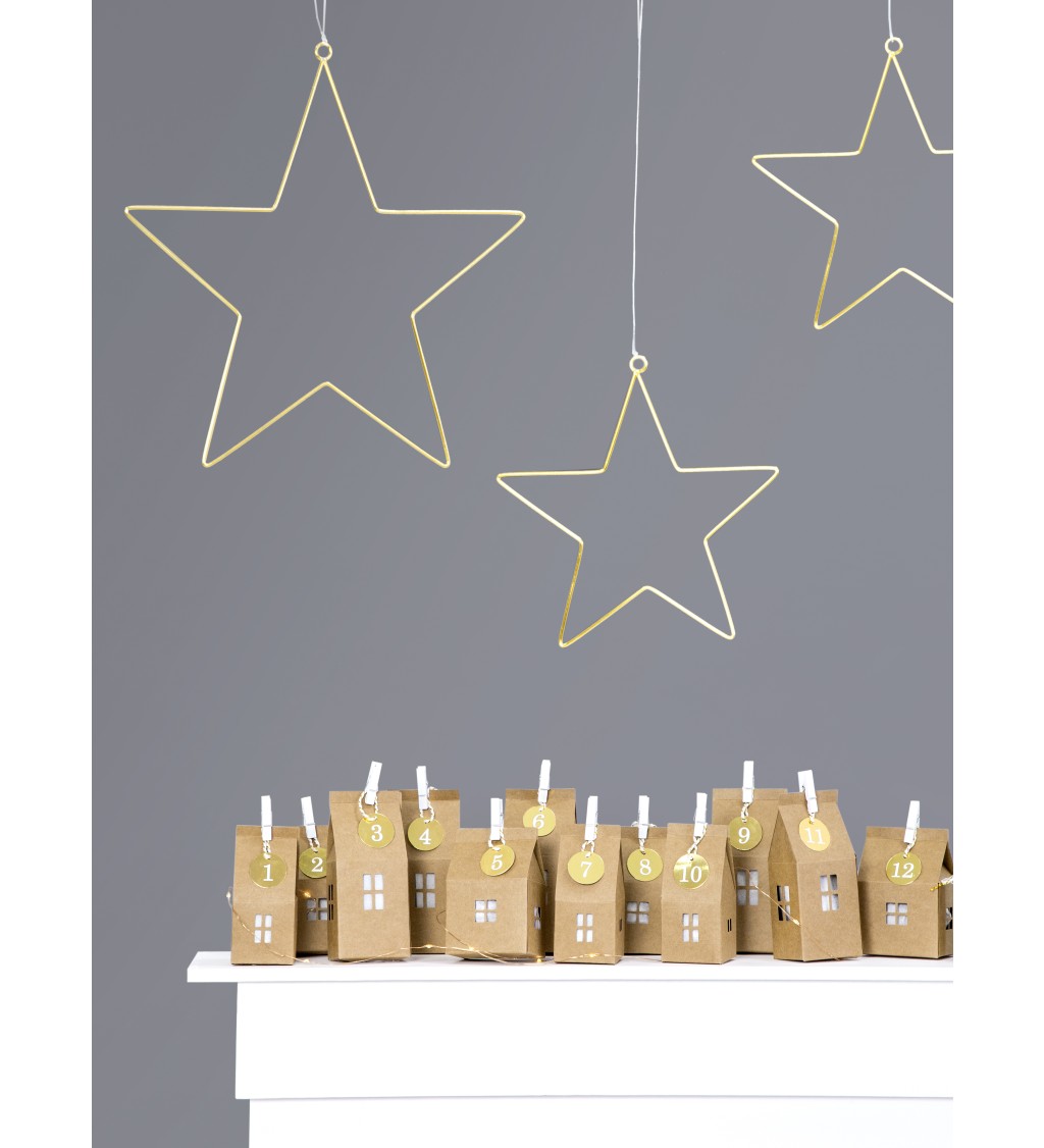 Kovové dekorace - hvězdy