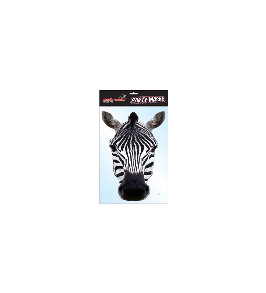 Papírová maska - Zebra