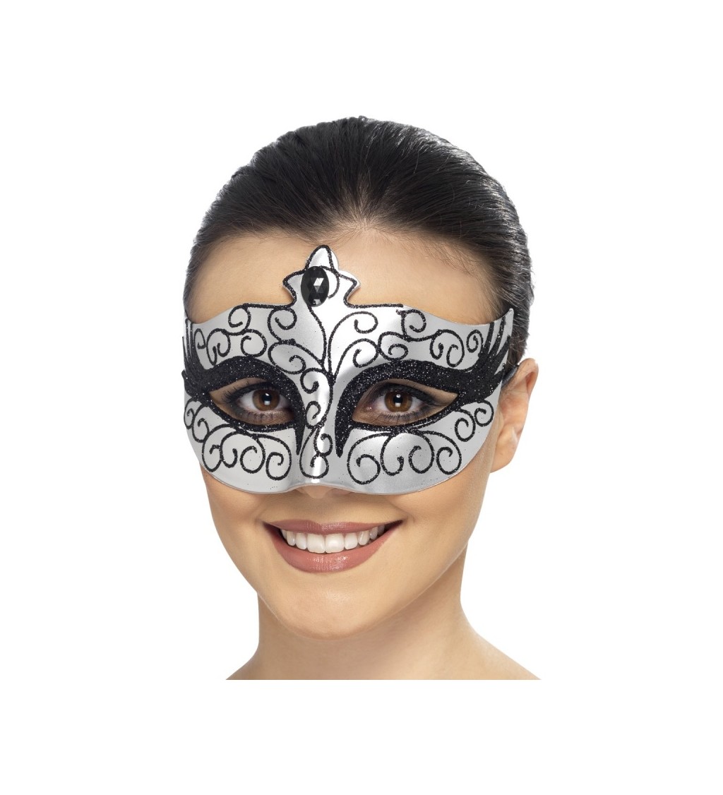 Maska Labutí princezna - stříbrná