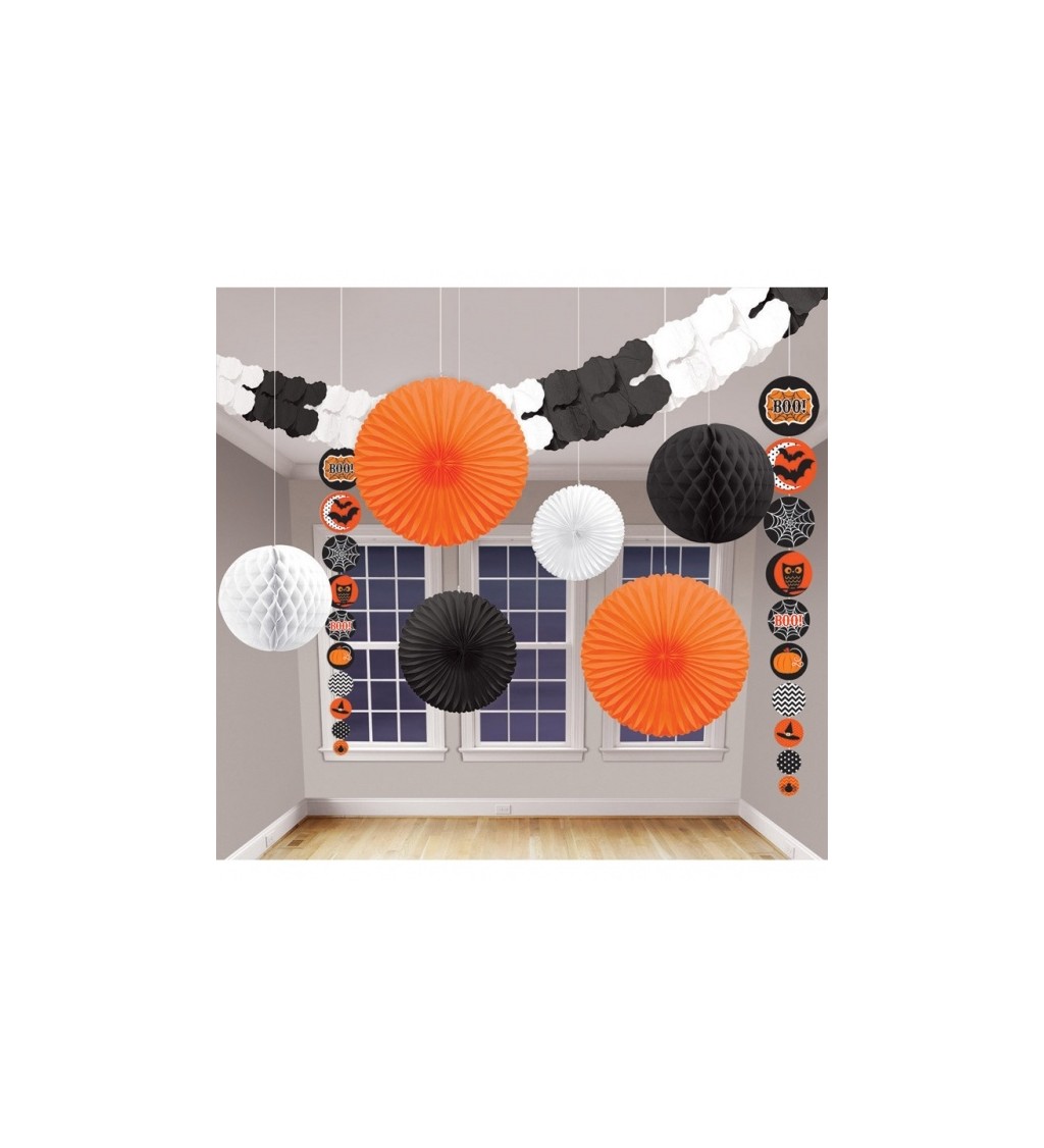 Papírové dekorace na halloween