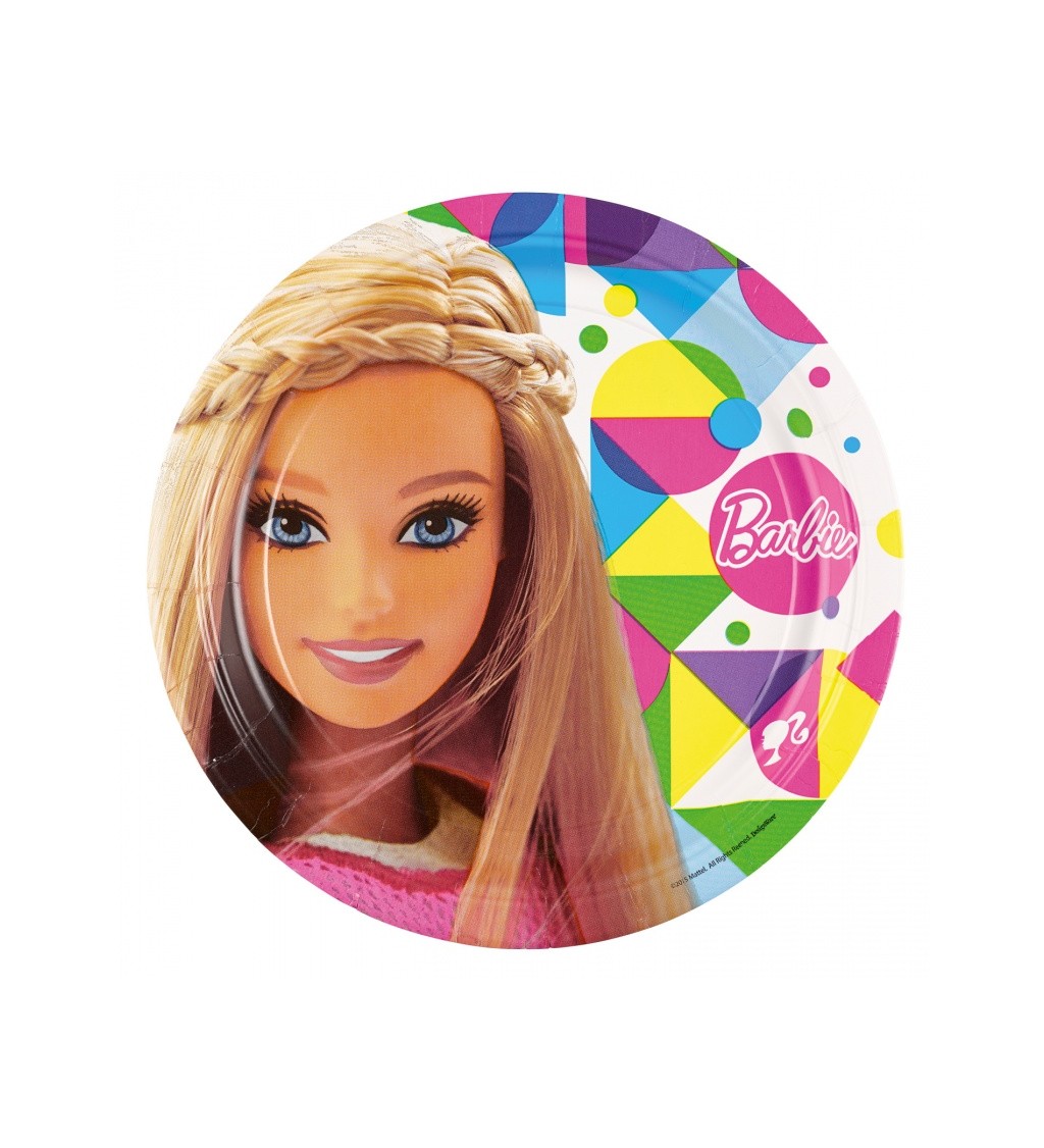 Talířky - Barbie 