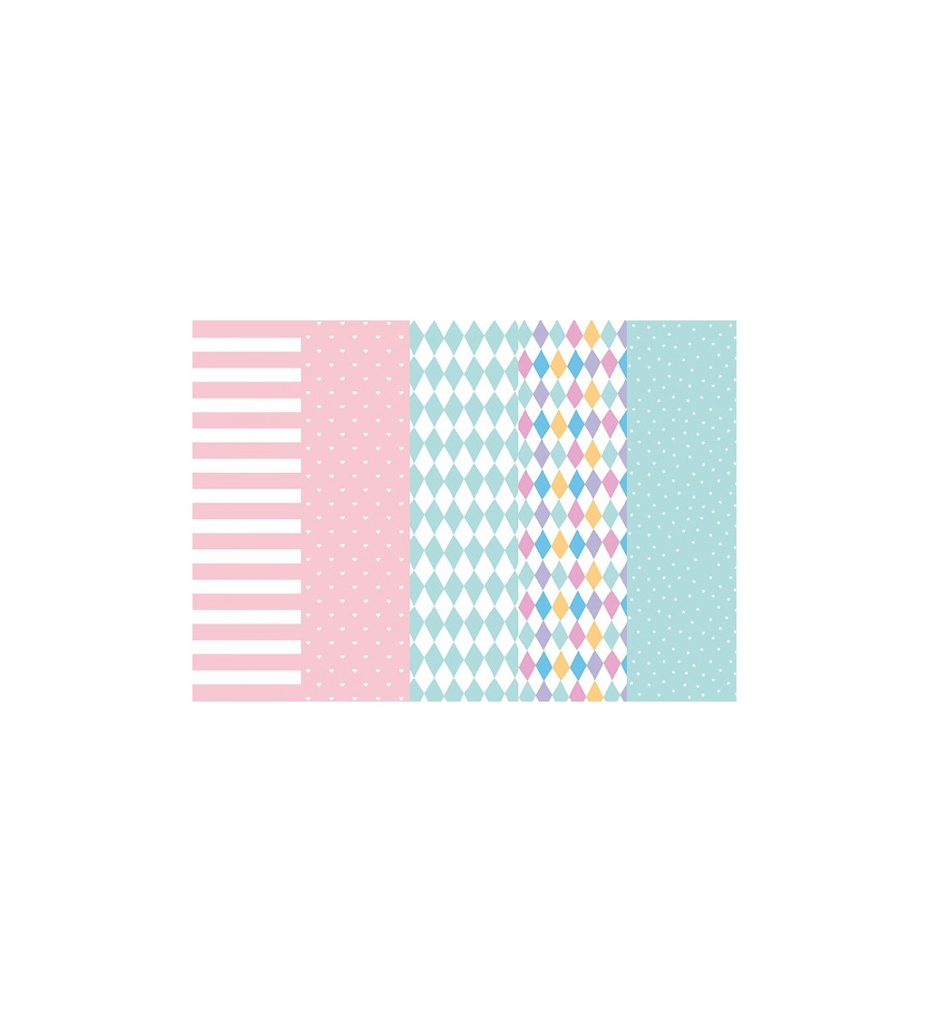 Balicí papír - mix vzorů