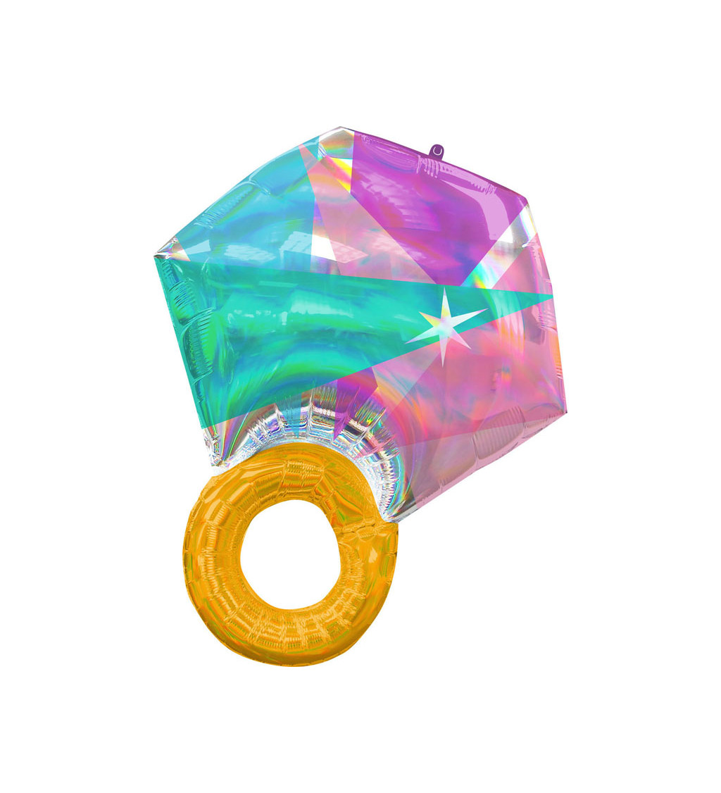 Fóliový balónek Duhový prsten