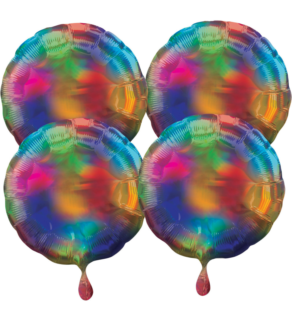 Fóliové balónky duhově pastelové II