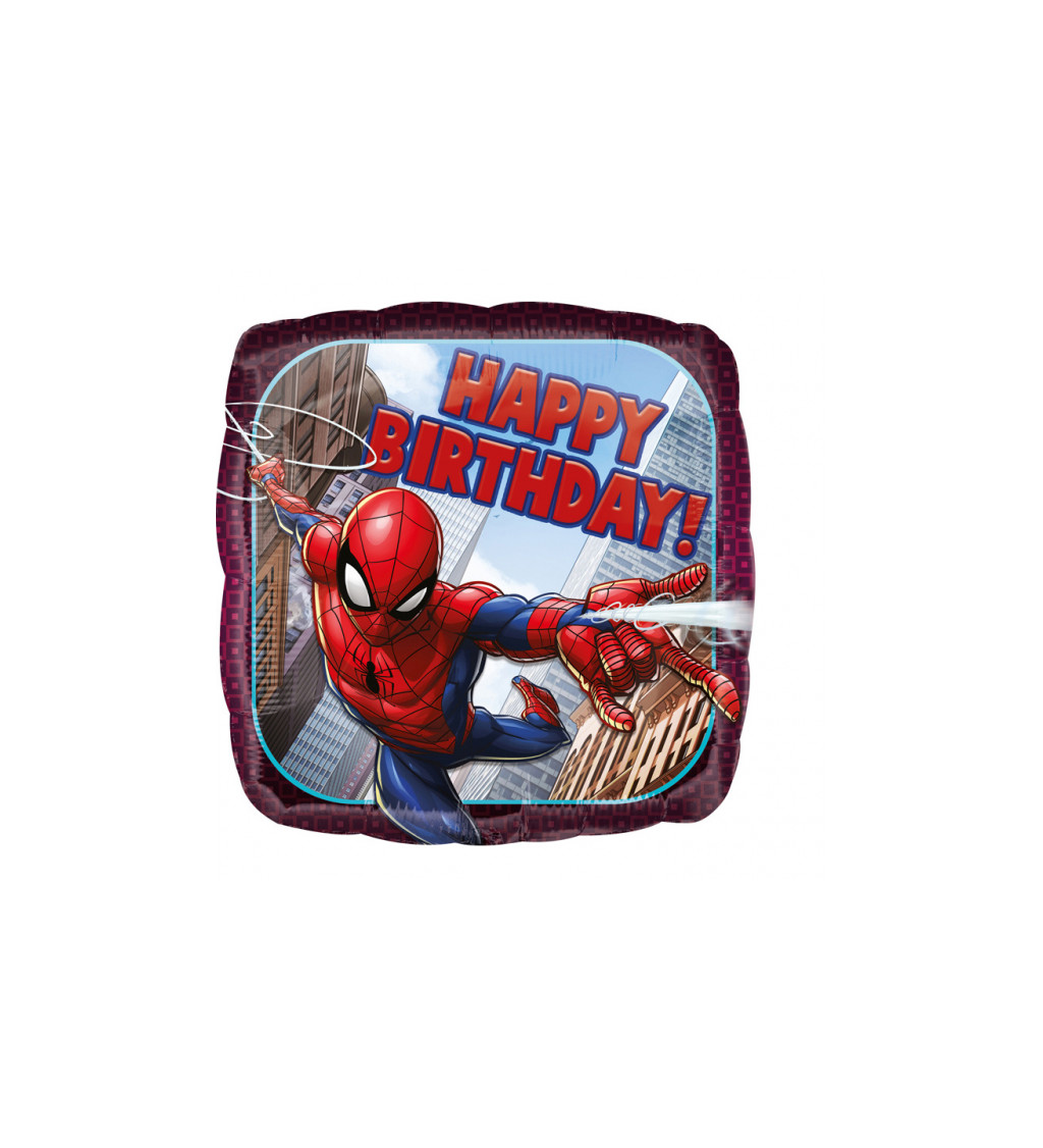Balonek Happy birthday (Spider-Man)