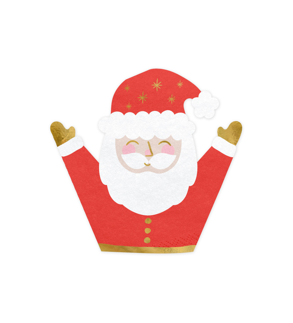Vánoční ubrousky Santa Claus