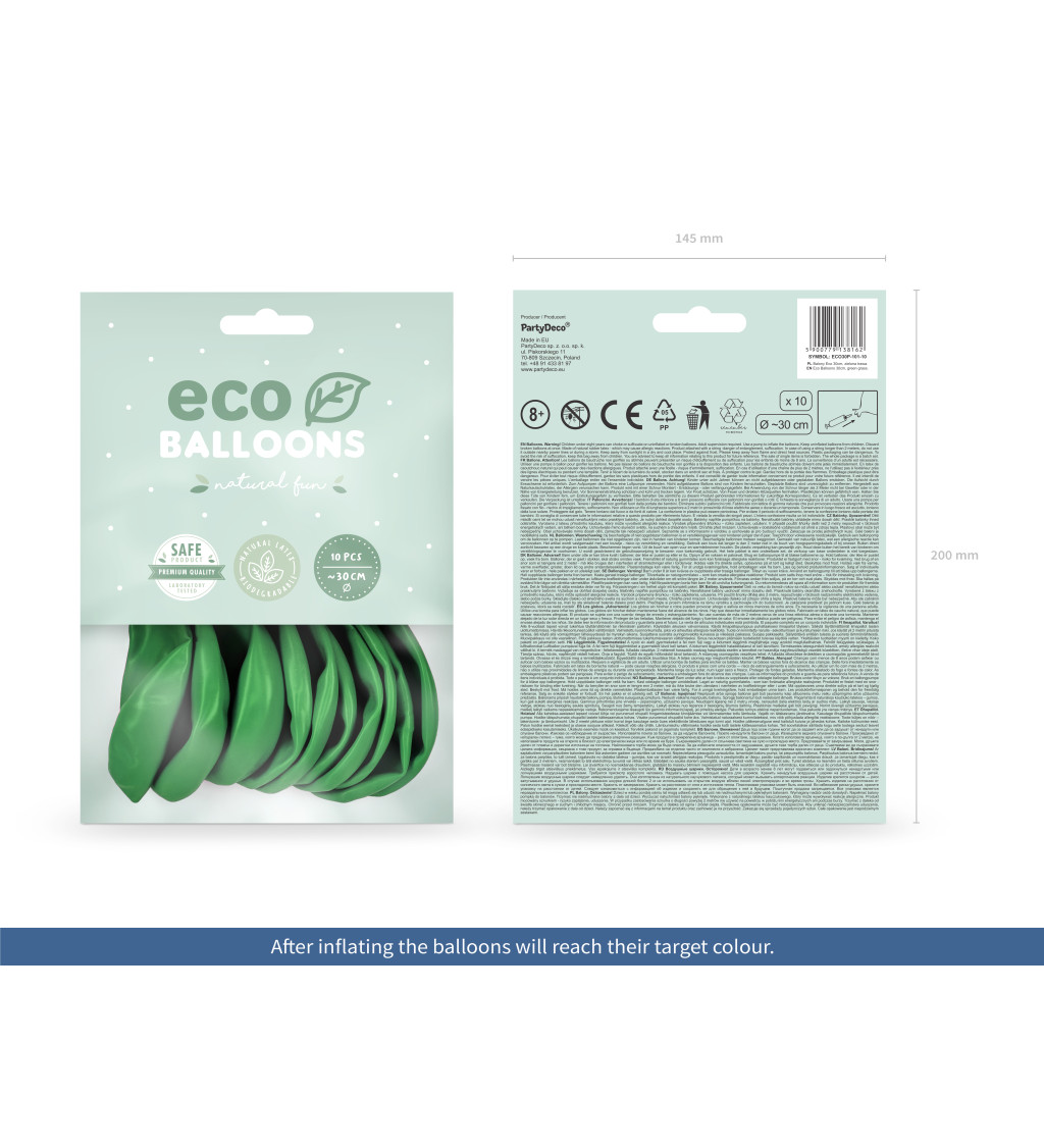 ECO balónky - zelená