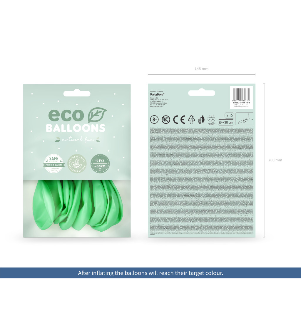 ECO balónky - mintové