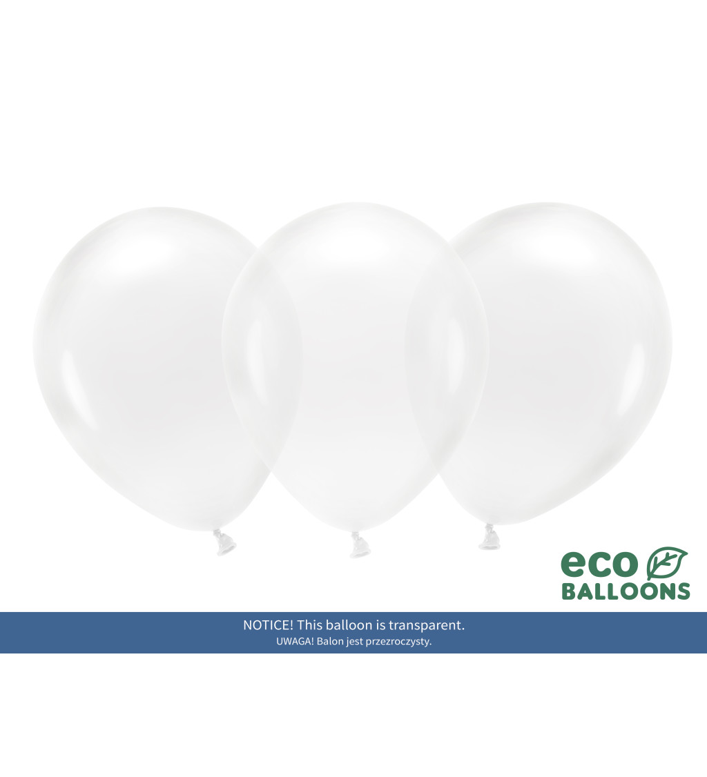 Eco balonky - průhledné