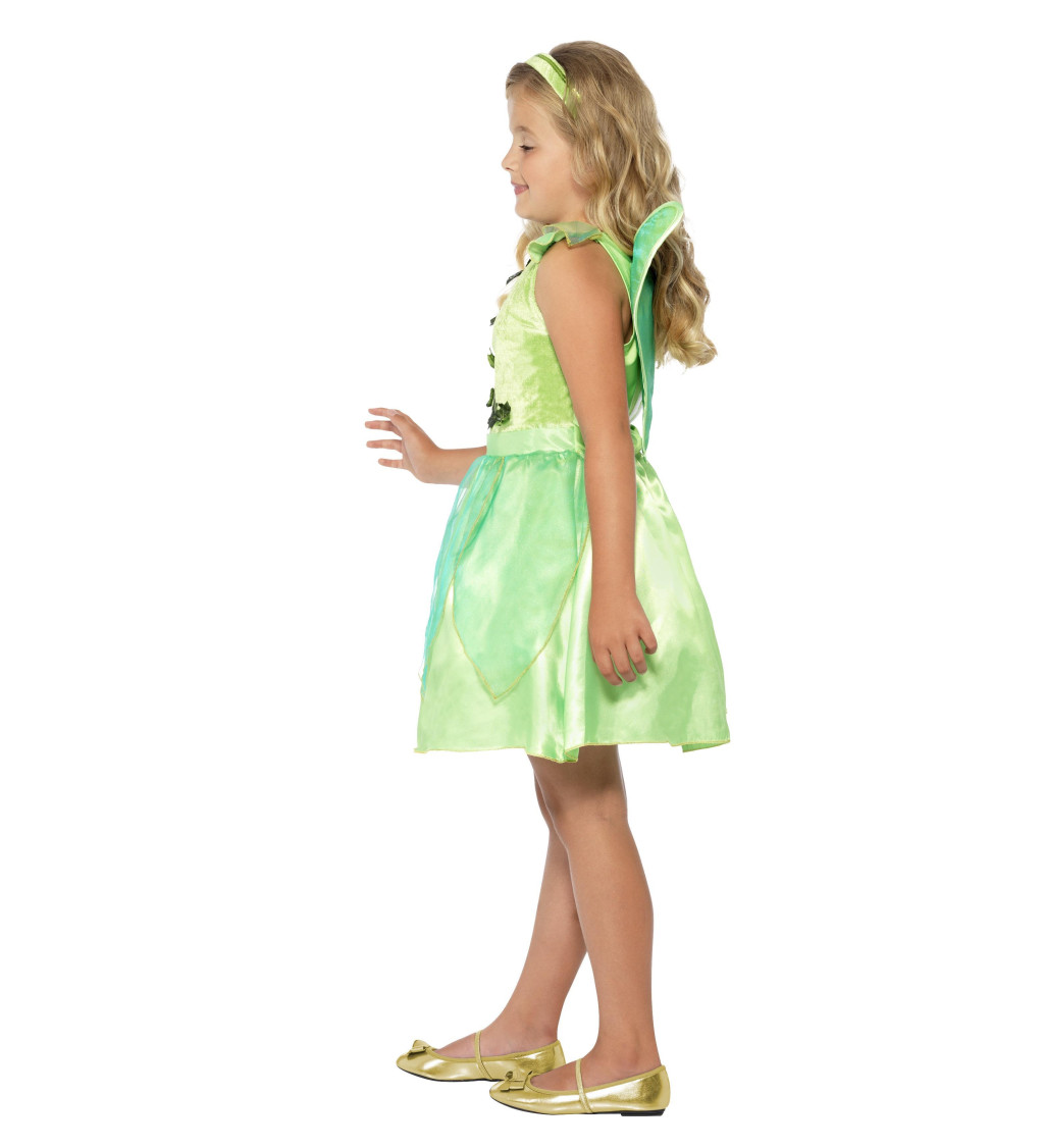 Zelená víla Dětský kostým