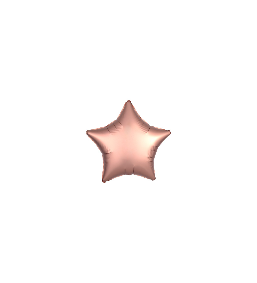 Foliová hvězda - rosegold