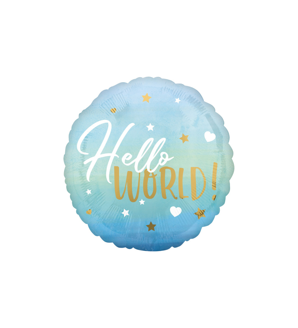 Hello World! - modrý balónek