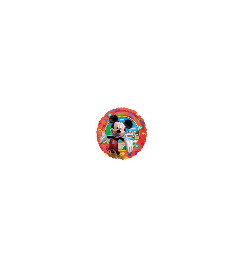 Fóliový červený balónek Mickey Mouse