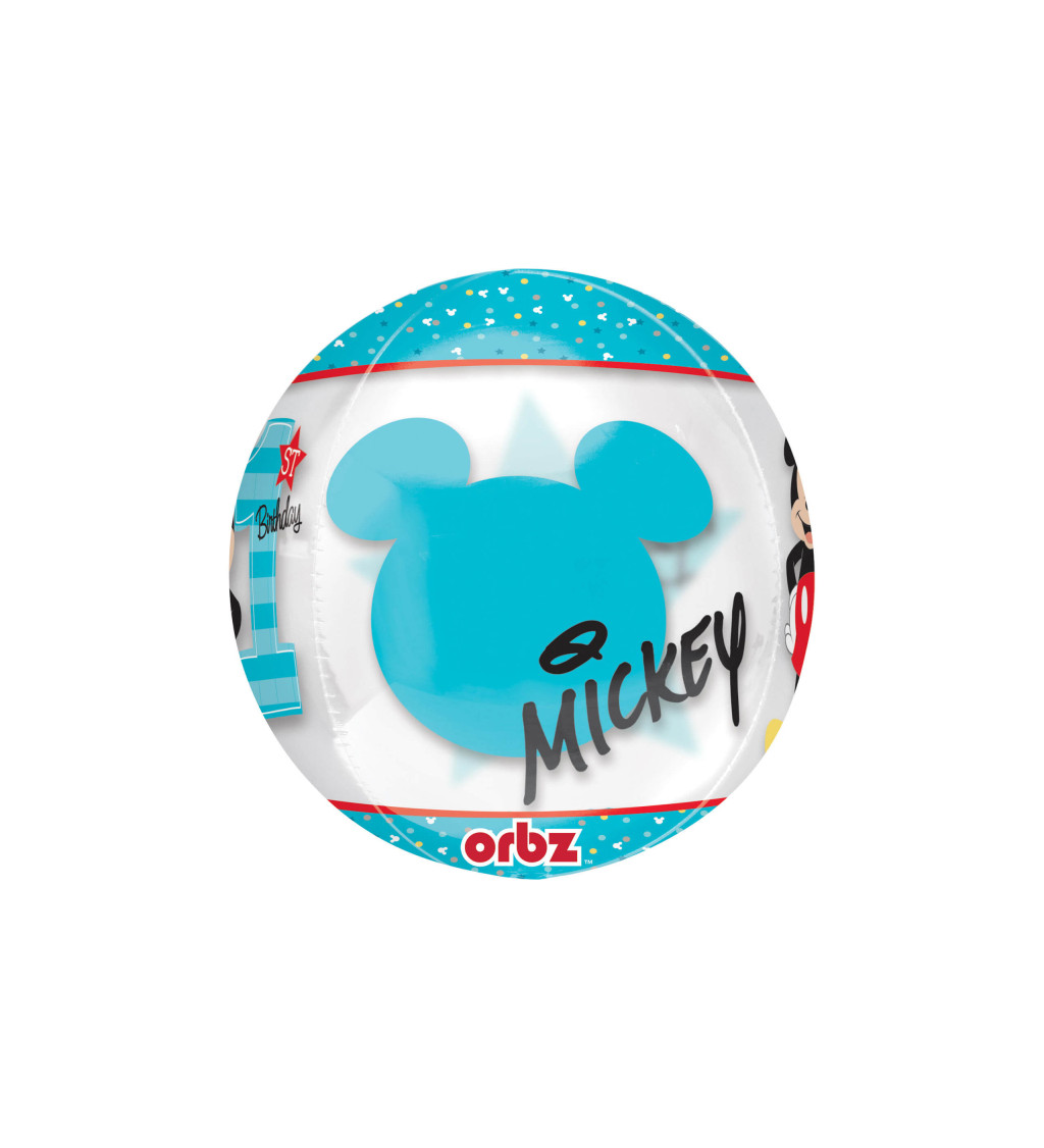 Foliový balonek -  1st birthady Mickey
