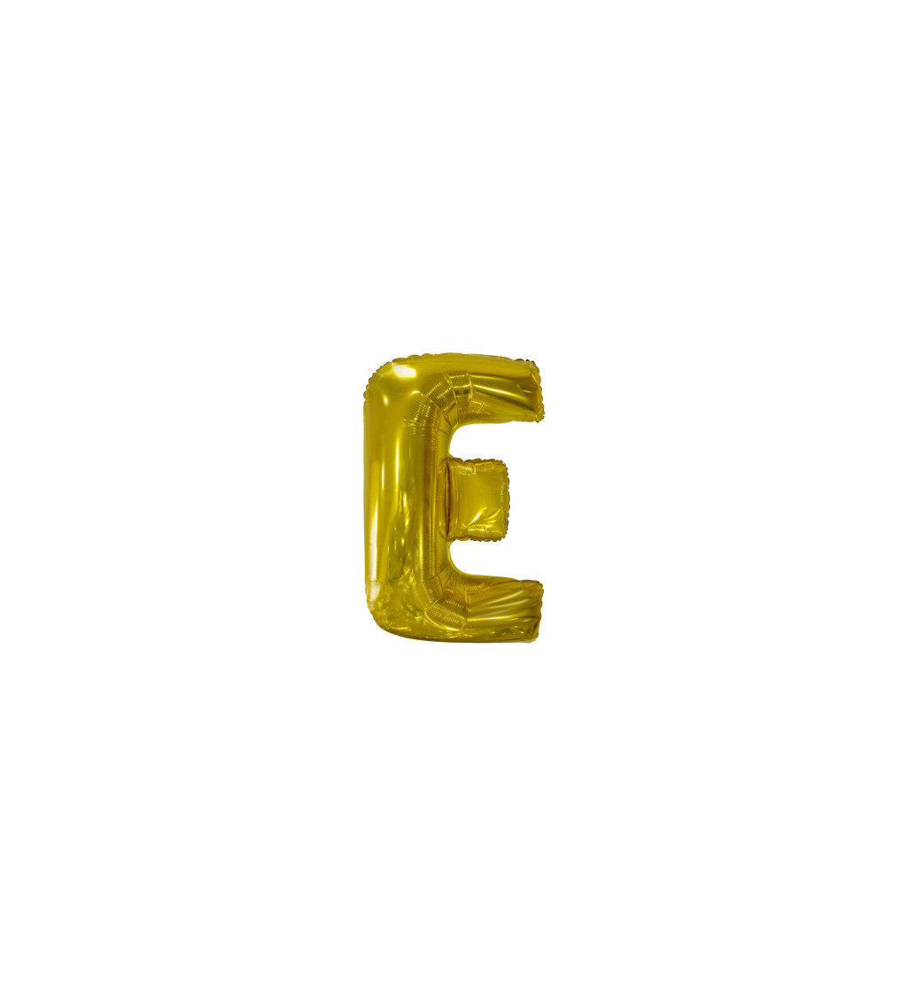 Zlatý balónek písmeno E