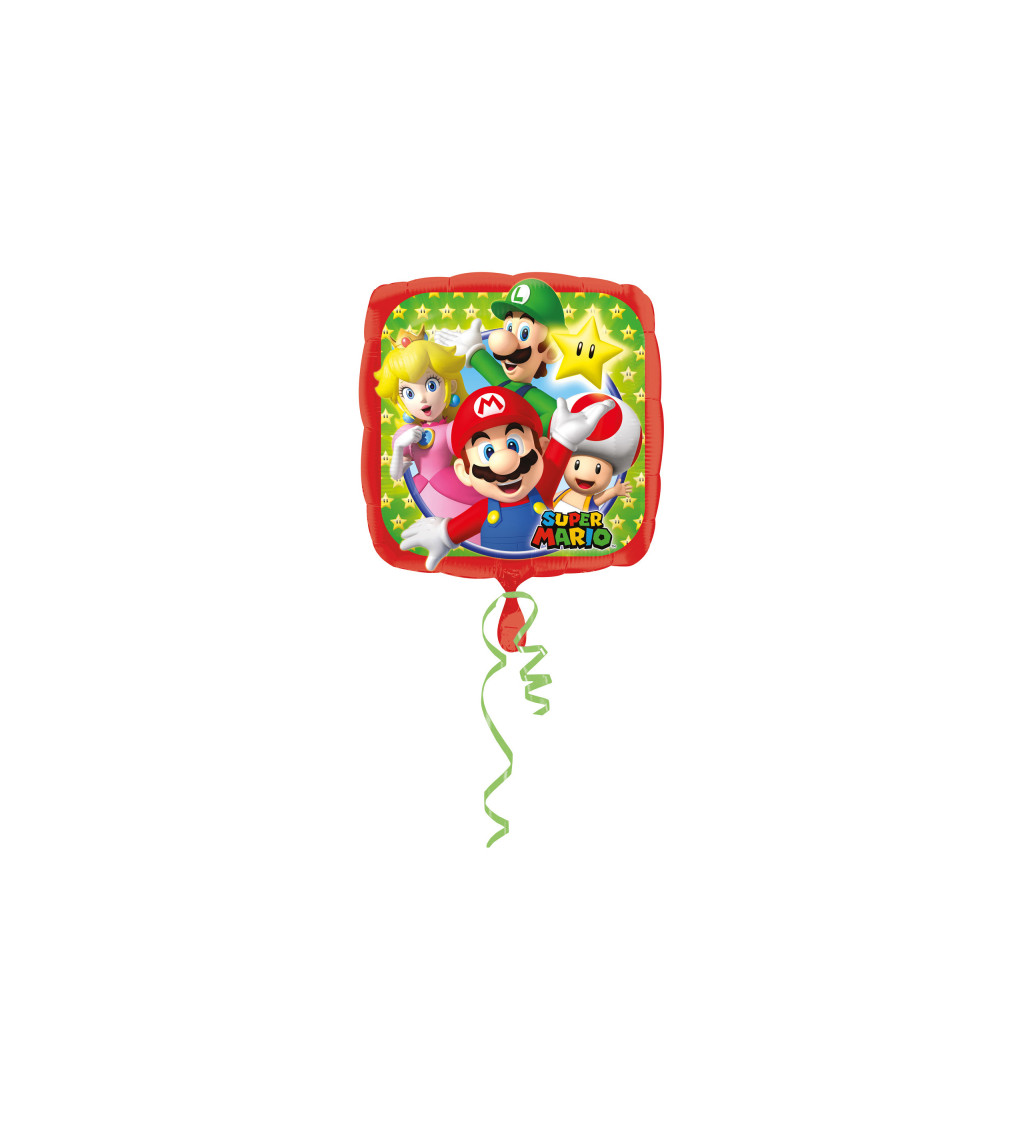 Fóliový balónek Mario - 43 cm
