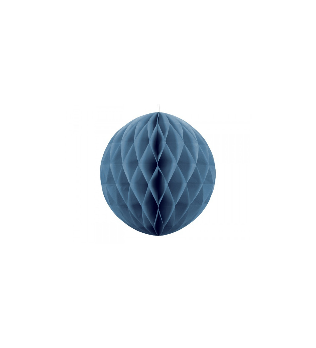 Modrá papírová koule - 40 cm