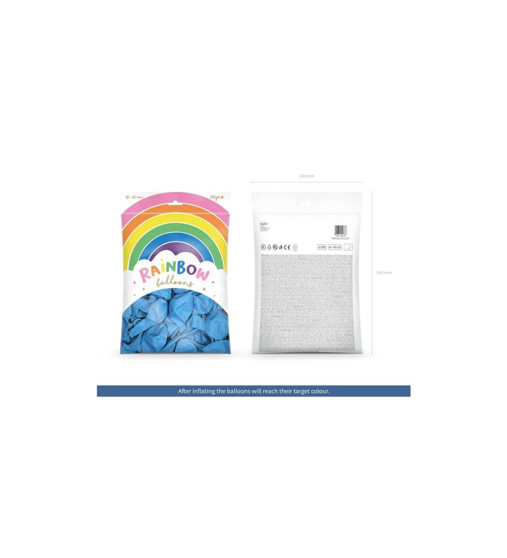 Rainbow balónky - pastelově modrá