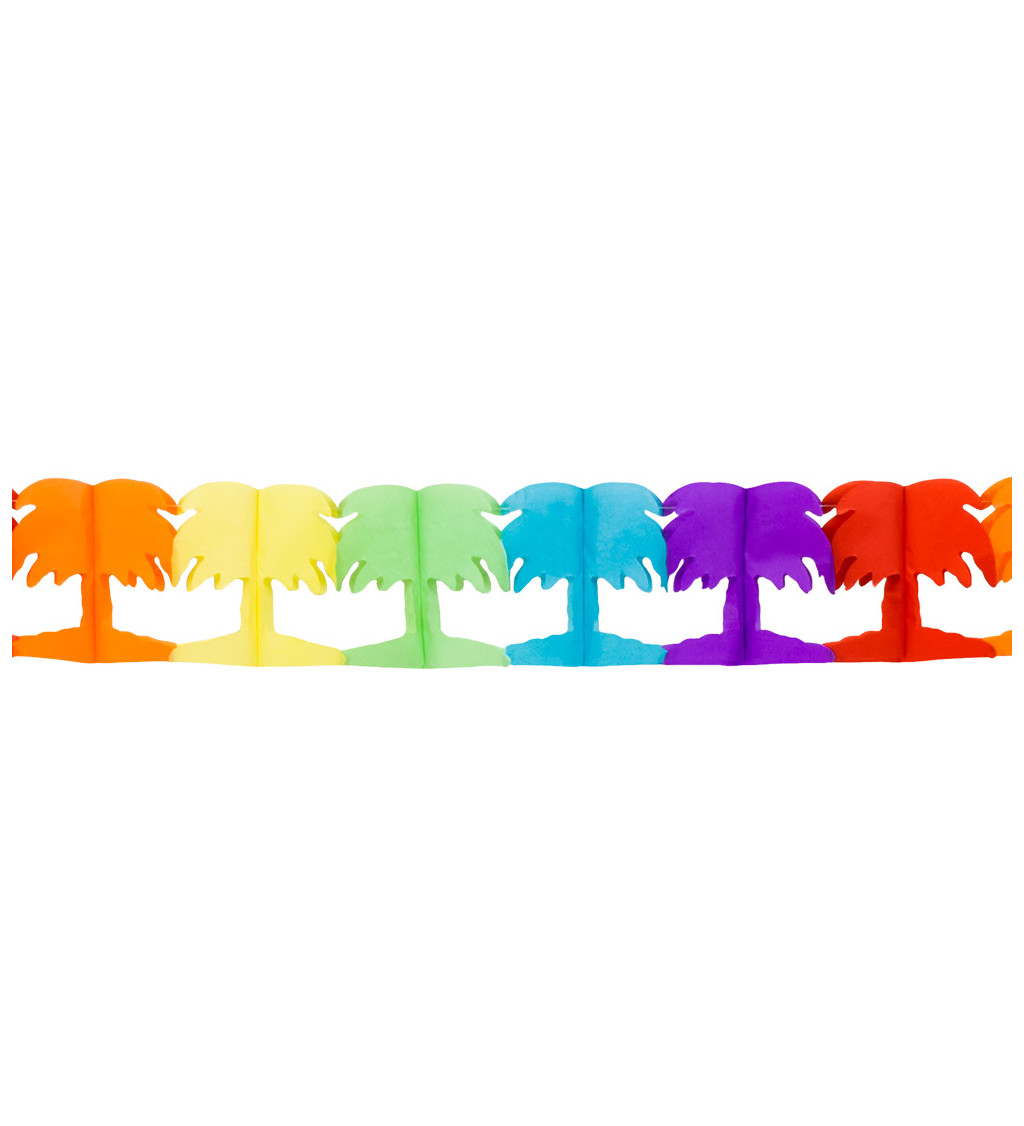Girlanda barevné palmy