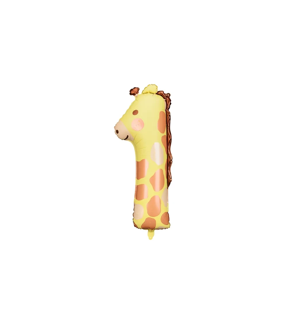 Fóliový balónek žirafa - číslo 1