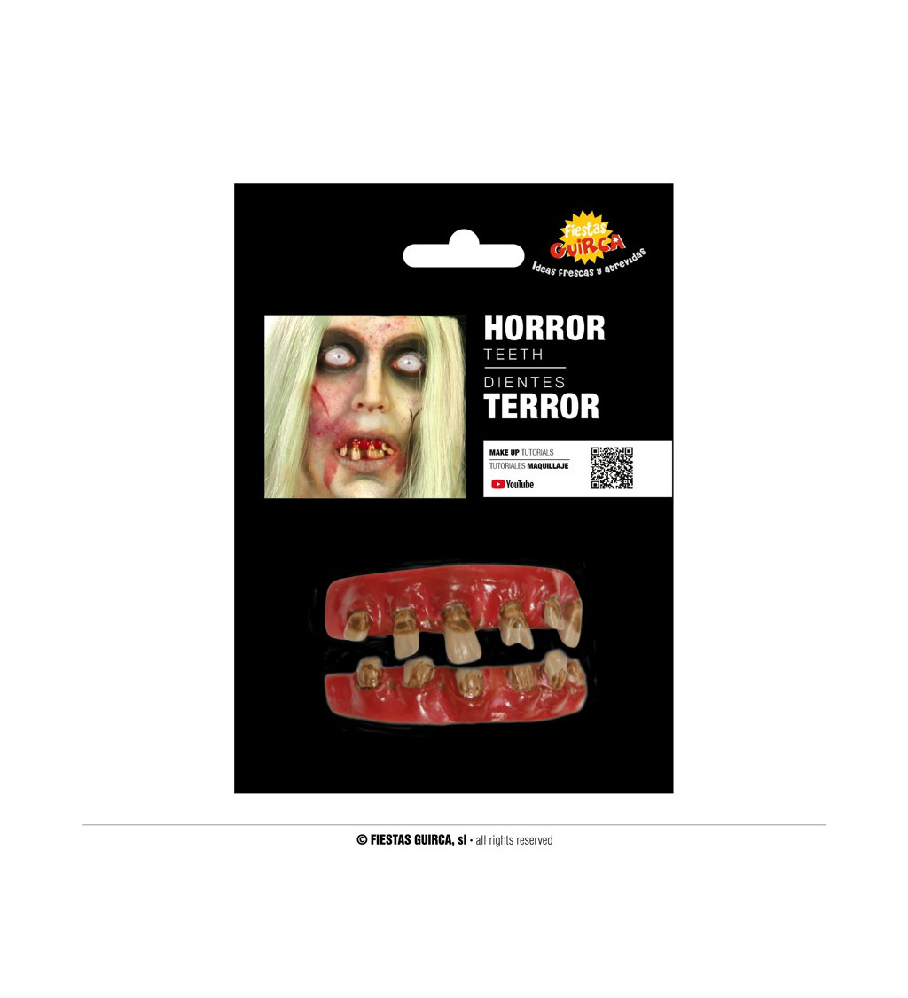 Hororové fake zuby