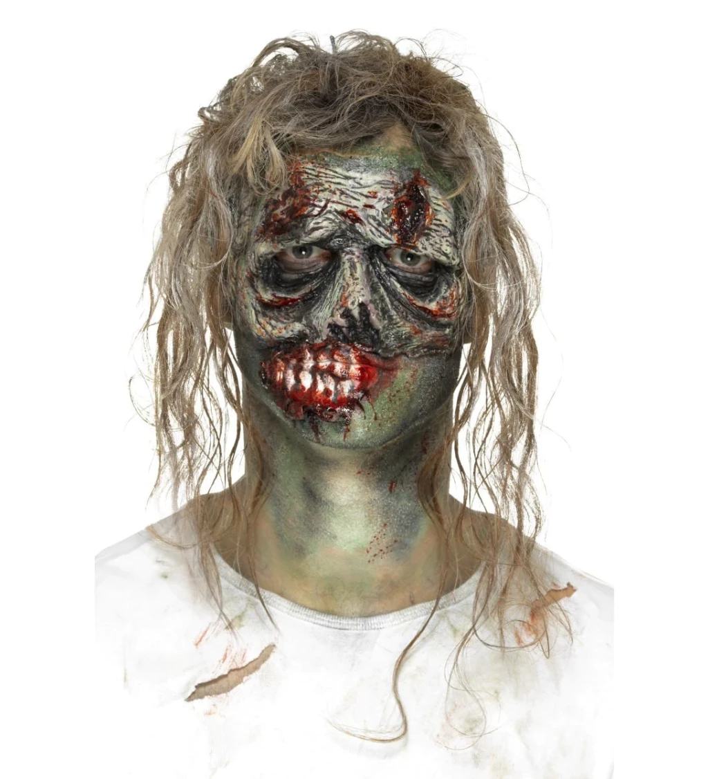 Latexová zombie maska