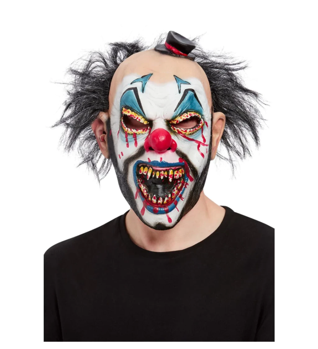 Celohlavová maska Odpudivý klaun