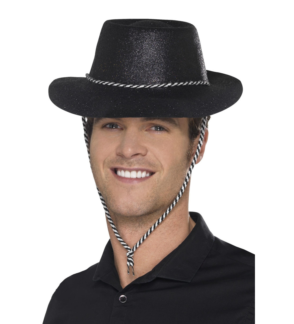 Kovbojský klobouk - černý