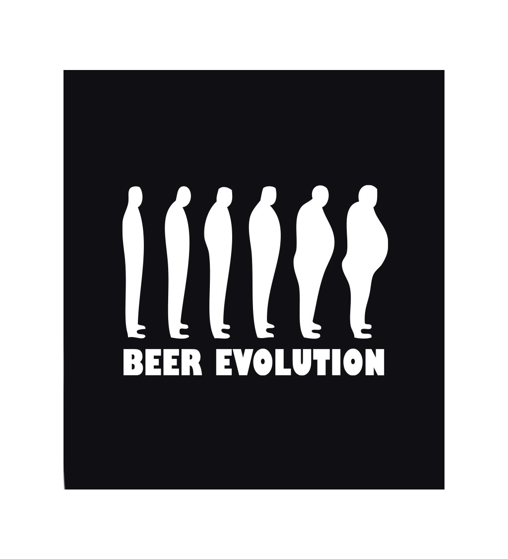 Pánské tričko černé - Beer evolution