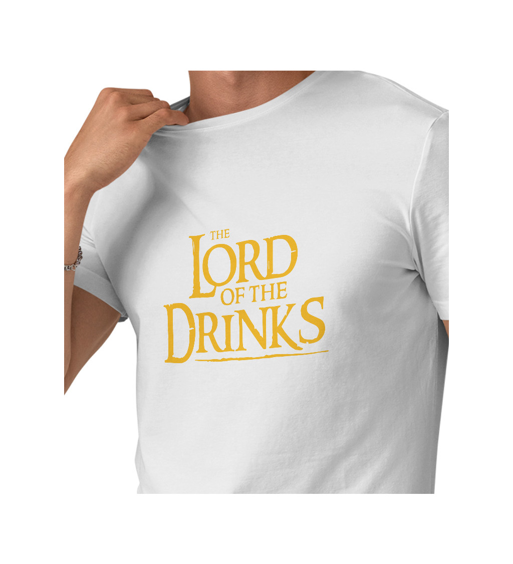 Pánské triko bílé - Lord of the drinks