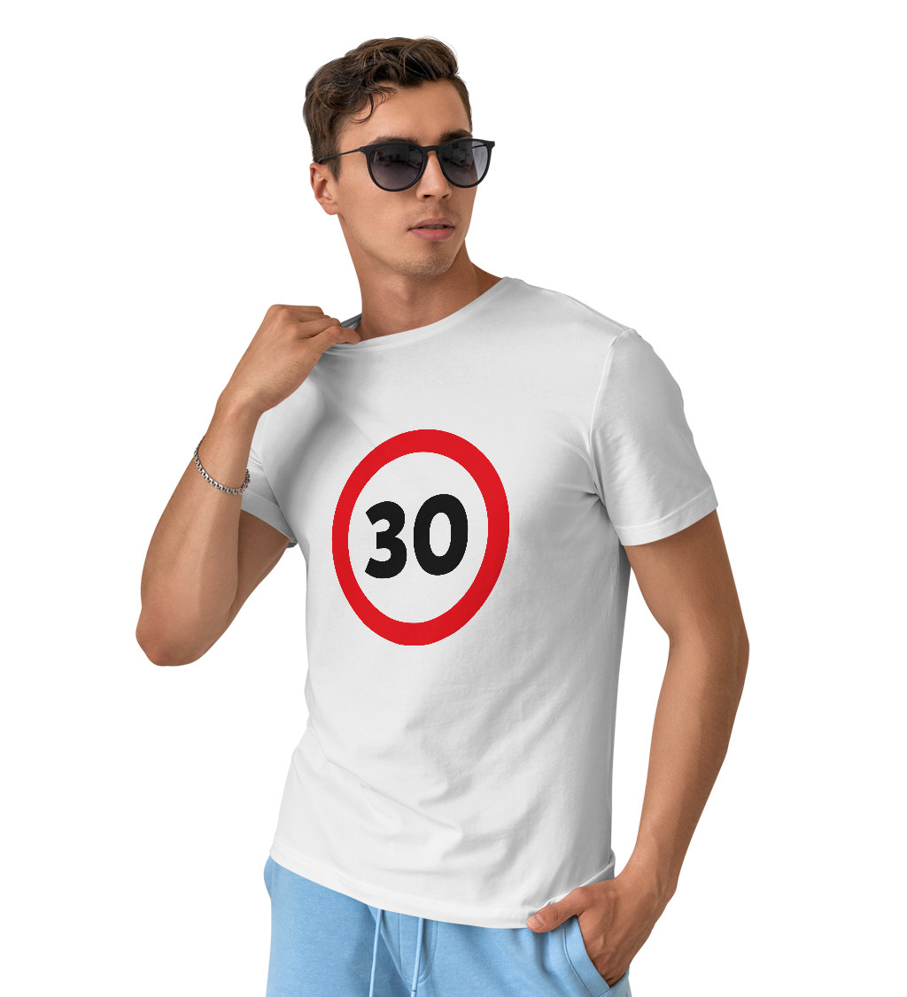 Pánské tričko bílé - 30