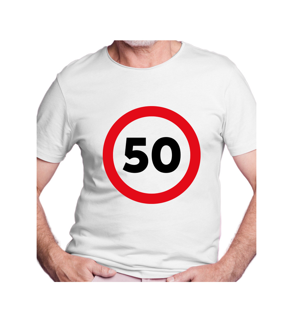 Pánské tričko bílé - 50